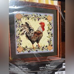 Bucilla Counted Cross-Stitch kit #42978 “Rooster” 12X12